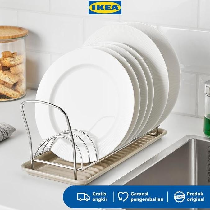 Ikea Valvardad Rak Pengering Piring Stainless Steel 12X32Cm