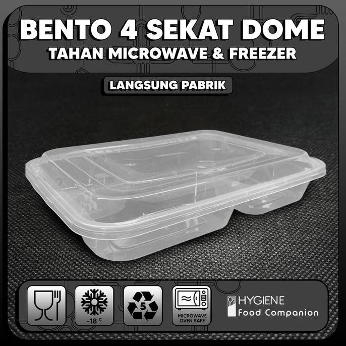 Thinwall Sekat 4 Dome / Food Container Premium