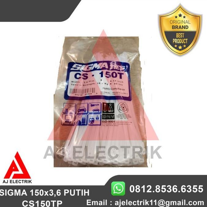 Kabel Ties Sigma Putih 15Cm / Cs150