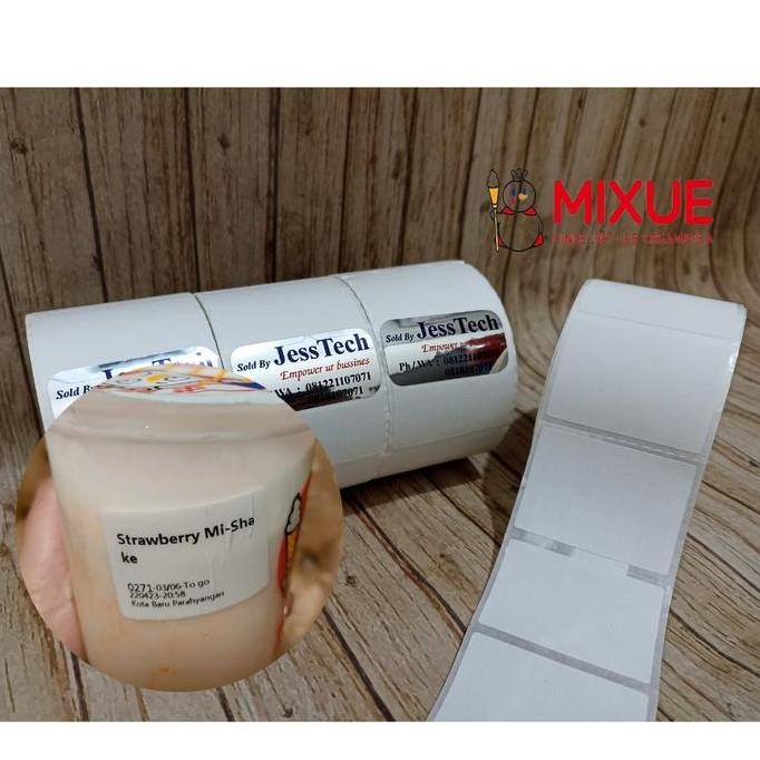 

Stiker Label Thermal 4X3Cm 40X30Mm 4X3 1000Pcs Label Cup Mixue