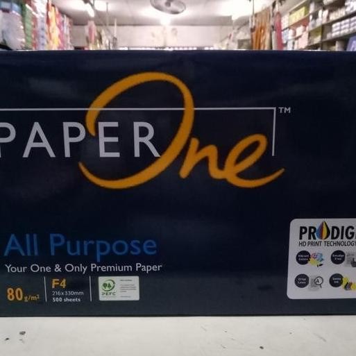 

Paper One Kertas Hvs Folio F4 80 Gsm Premium Copier 216X330Mm 500 Lembar