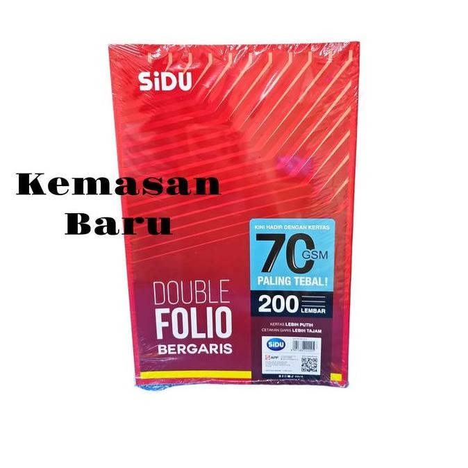 Double Folio Garis Sidu 200 Lembar