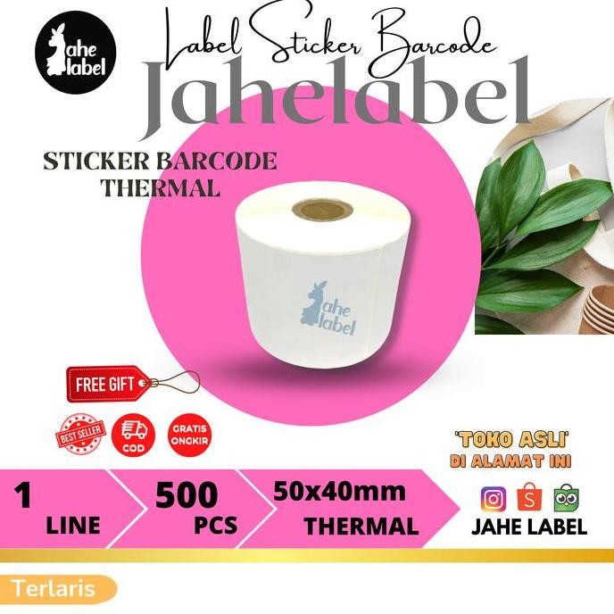 

Stiker Label Barcode Direct Thermal 50 X 40 Mm