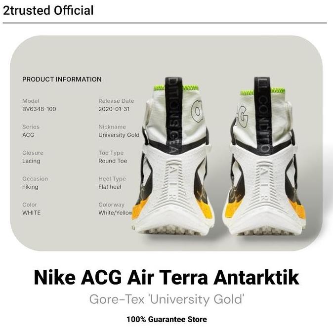 New  Nike ACG Air Terra Antarktik Gore-Tex 'University Gold'