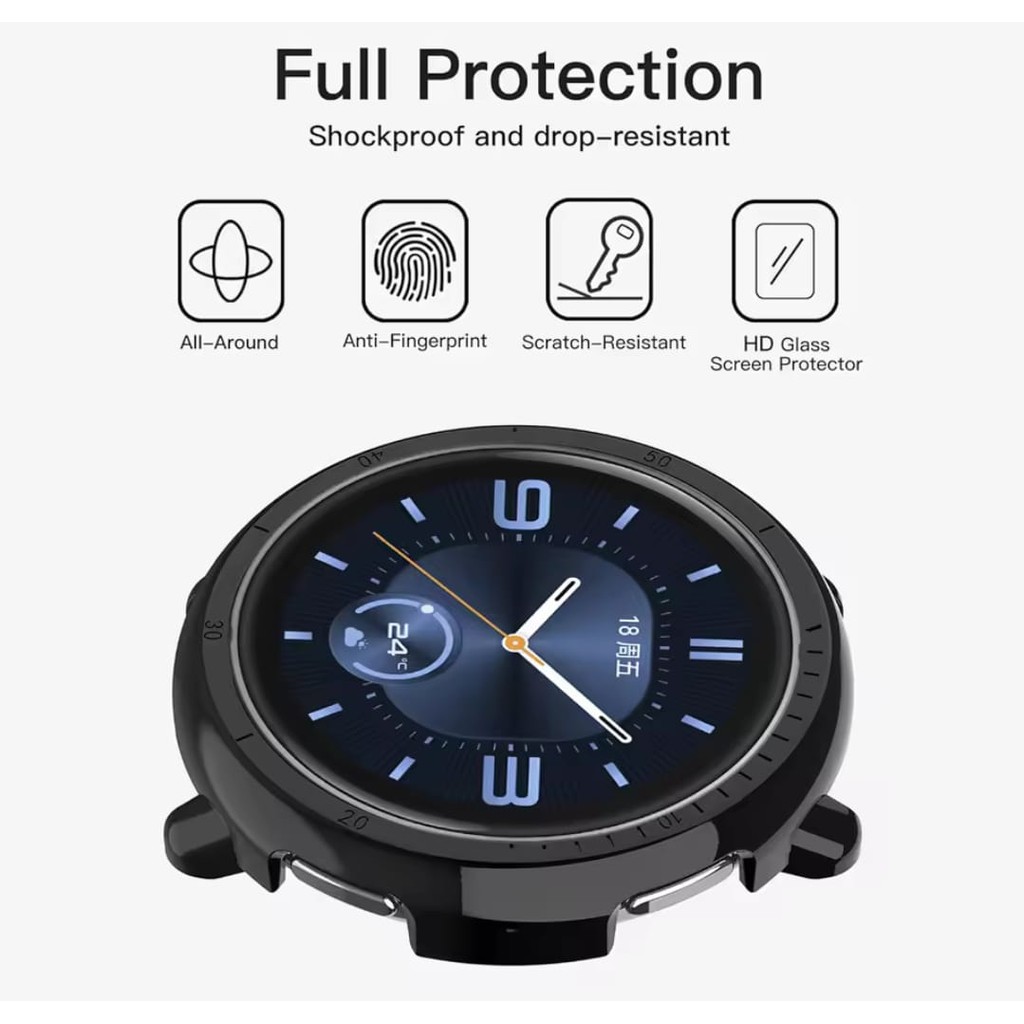 CUCI GUDANG BUMPER TPU PC CASE AMAZFIT ACTIVE 2 XIAOMI AMAZFIT ACTIVE 2 ACTIVE2 SILICONE SILICON