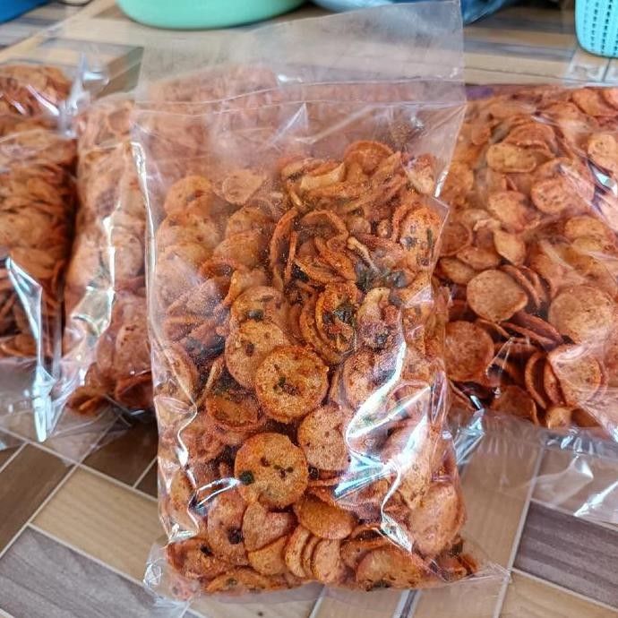 

New Sosis Goreng Pedas Daun Jeruk 1KG - Cemilan Pedas Makanan Sosreng Khas Mirasa Snack And Food