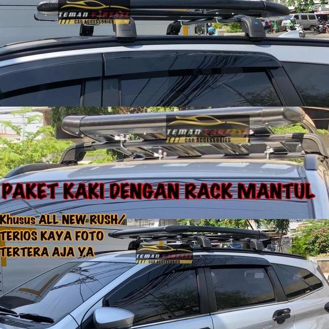 PROMO PAKET ROOF RACK RAK ATAS CROSS BAR TOYOTA ALL NEW RUSH
