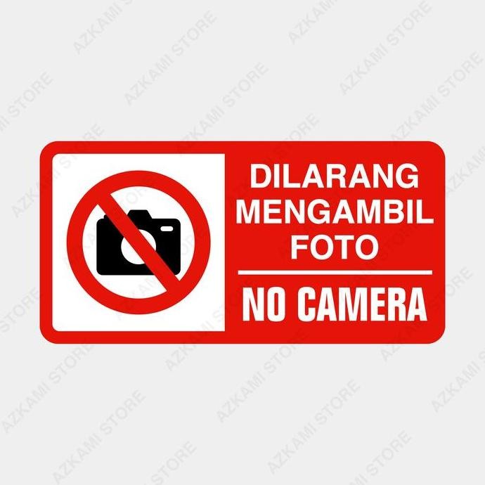 

Rambu Sign Dilarang Memotret 40Cm X 50Cm Dilarang Foto Plat Alumunium