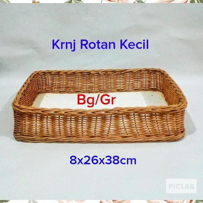 Keranjang / Parcel Rotan Kecil Warna