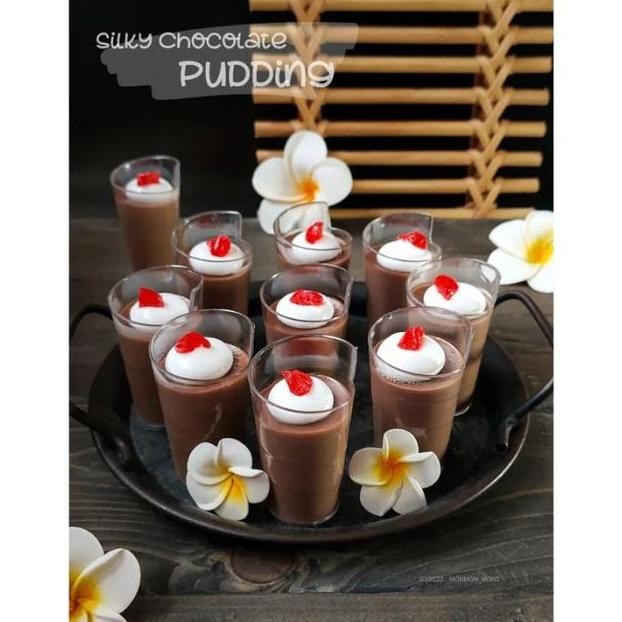 Shooter Dessert Glass Ulir Isi 10Pcs / Gelas Puding Plastik / Cup Puding Tebal