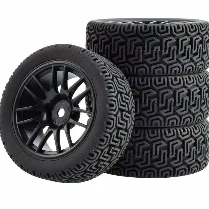 1Pcs Velg + Ban On Road Rally Rc 1/10 Zd Wltoys 144001 Hsp Remo Vortex