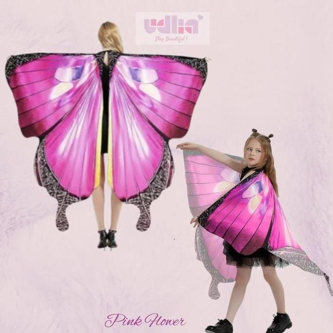 BARU Udlia Sayap Kupu-kupu Dewasa Kostum Sayap Dewasa Sayap Kupu-kupu Anak
