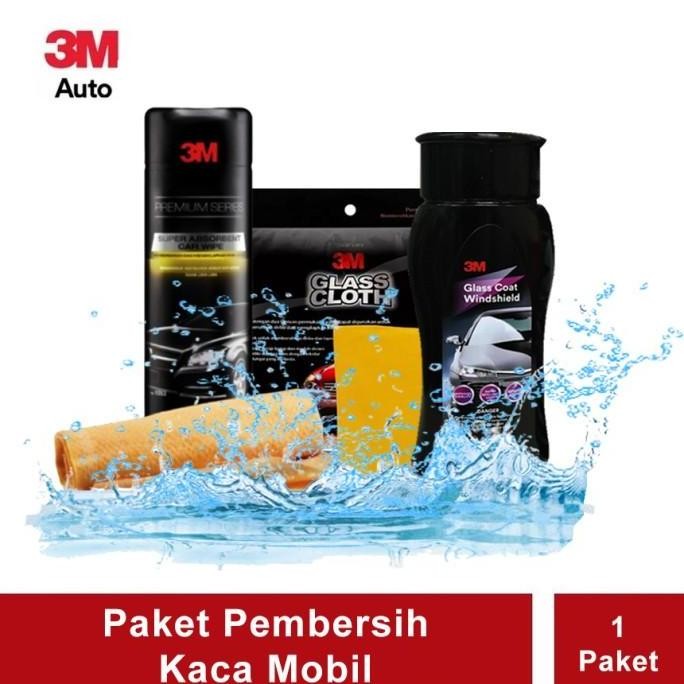 PROMO 3M Paket Perawatan Pembersih Kaca Mobil - Windshield, 37804, Car Wipe