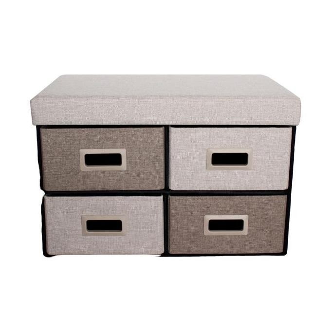 AZKO Stora Bangku Ottoman Lipat Tempat Duduk Serbaguna Bangku Multifungsi Ottoman With Storage Furni