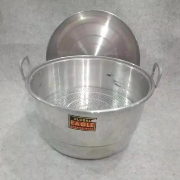 Promo Langseng/Dandang/Kukusan Alumunium Besar 50 Cm Global Eagle ( Gojek ) COD