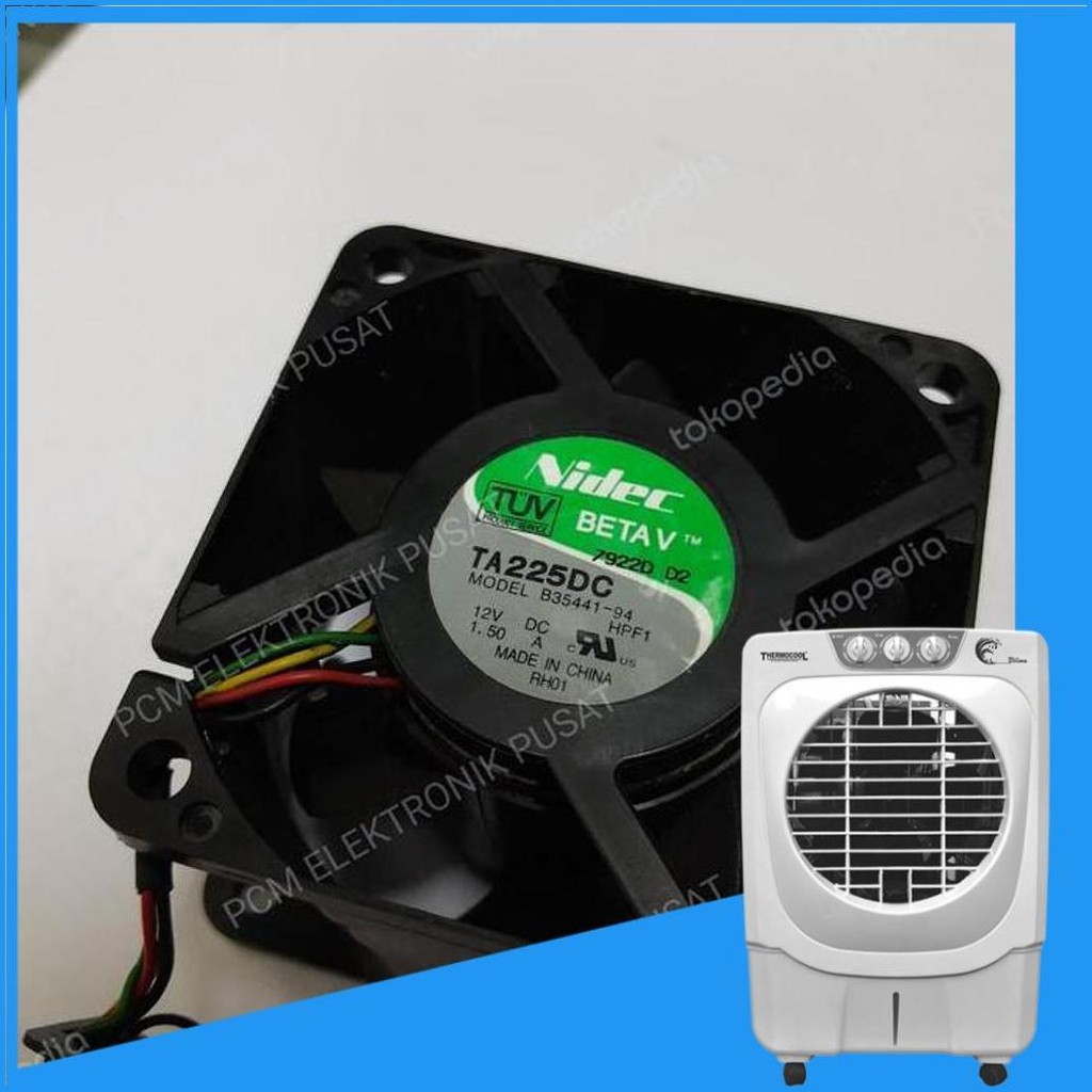 Fan Nidec 6Cm6Cm3,8Cm 12Volt