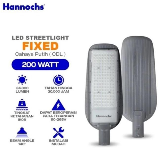 Hannochs Streetlight LED Fixed 200 Watt - Outdoor - Tahan Air Hujan