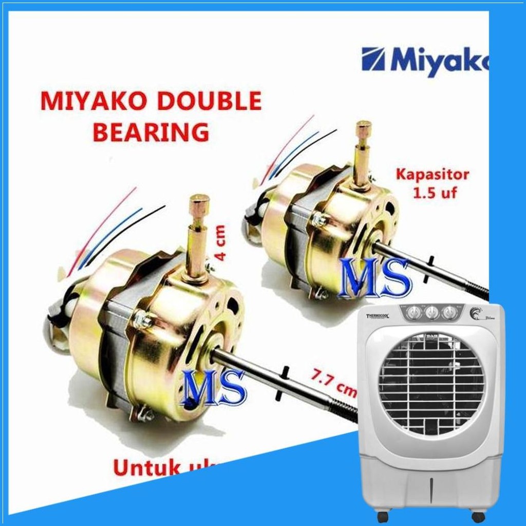 Dinamo Kipas Angin Miyako Bearing / Motor Kipas Angin Double Bearing