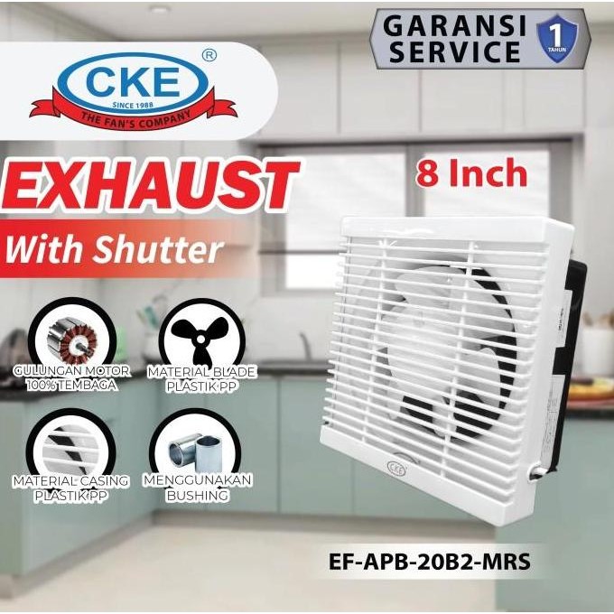 NEW - CKE Fan Official - Wall Exhaust Fan 8 Inch Kipas Angin Hexos Dinding Tembok Ventilasi 8"
