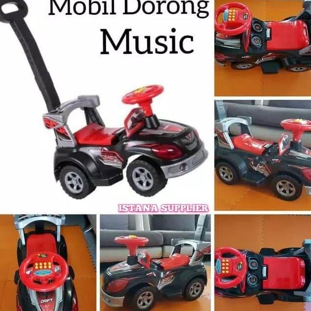 Mainan Anak Mobil Mobilan Dorong Musik Perempuan Balita Cewek