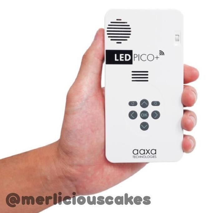 "'''] Aaxa PICO Plus PICO+ Max HD LED Pocket Smart Projector Cake Cookies Proyektor Mini Kue Kukis