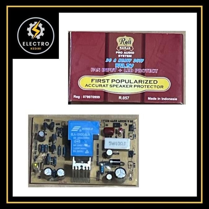 :>:>:>:>] Speaker protector 30A mono RELL RADJA + fan input + led protect R057 | heavy relay spiker 