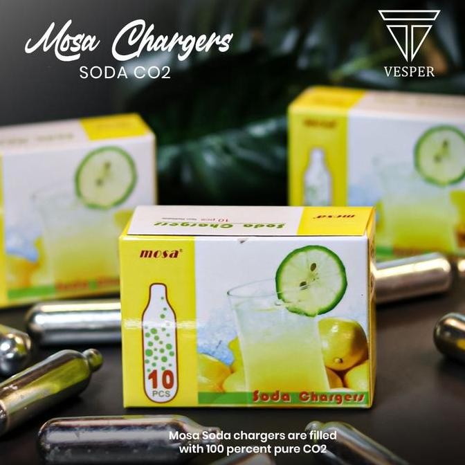 Mosa Soda Charger Co2 / Gas Chargers Mini Capsule Original