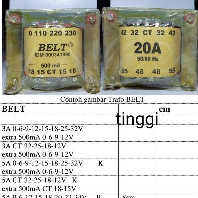 *$*$*$*$] Trafo 5a ct 45v Belt | travo 5 a ct45v 45 BELT | trafo murni