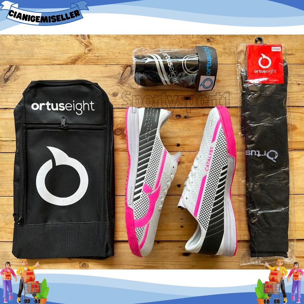 Langsung kirim PAKET KOMPLIT SEPATU FUTSAL ORTUS BBS MARVELOUS JOGOSALA CATALYST Ortuseight