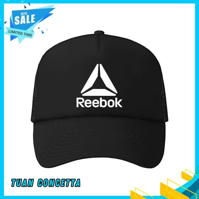 TOPI TRUCKER JARING HAT REEBOK POLOS CUSTOM INDONESIA PRIA WANITA OLAHRAGA UFC MMA SEPEDA GYM FITNES