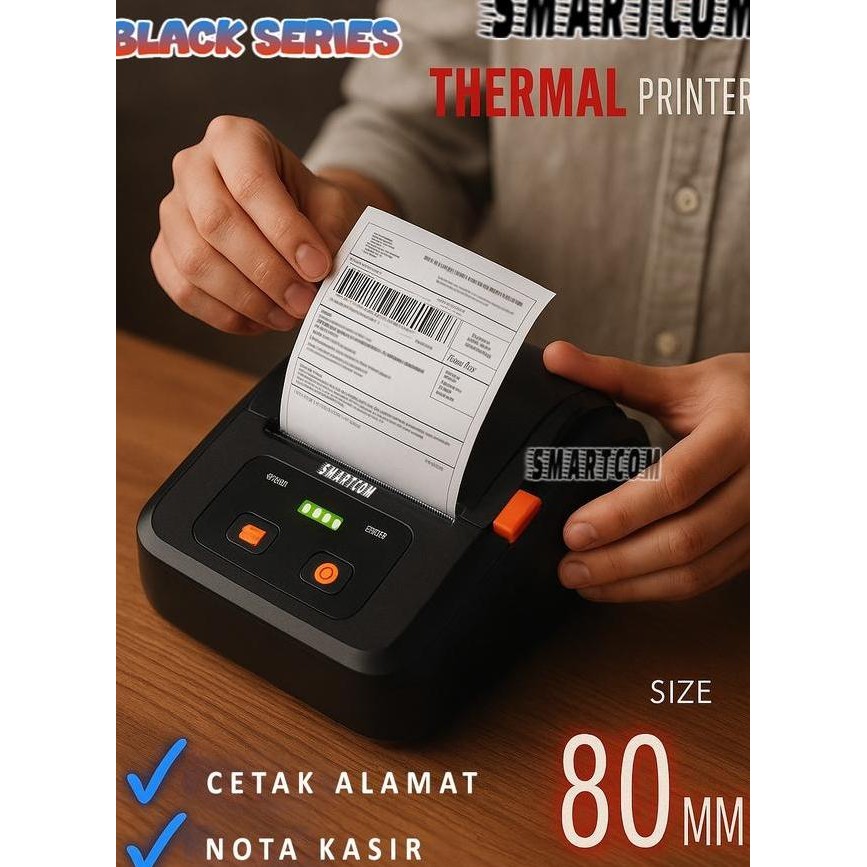 Printer Label Thermal Bluetooth 80Mm Printer Resi Dari 80Mm