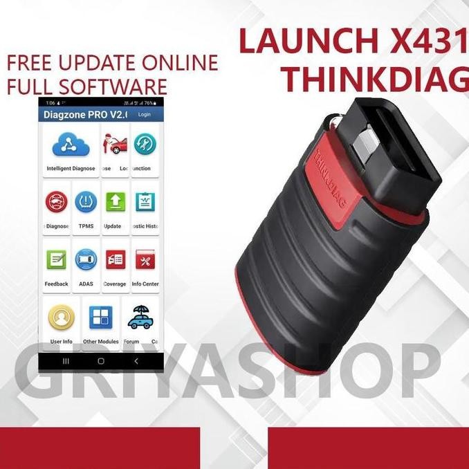 Terbaik Scanner Mobil Launch Thinkdiag Full Brand - Online Update 100% Ori