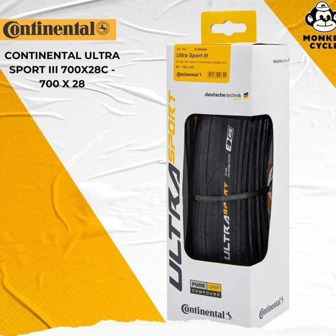 Promo Jual Continental Ultra Sport III 700X28C - Ban Sepeda Roadbike COD