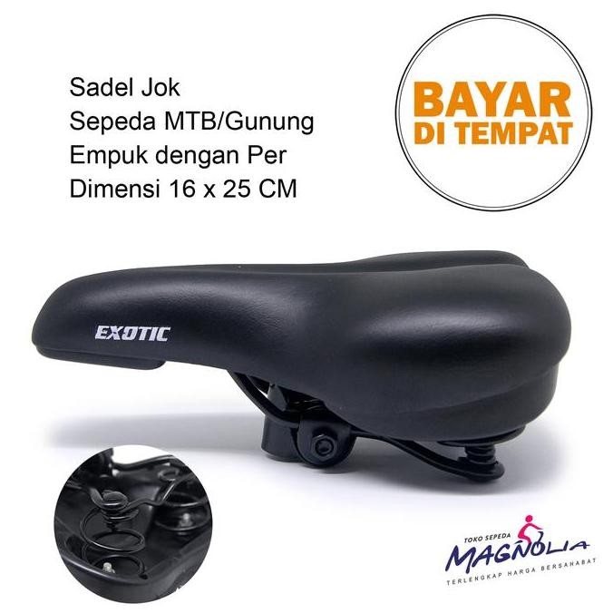 Promo Sadel Jok Sepeda Gunung MTB CTB Seli Empuk Dewasa Merk Exotic COD