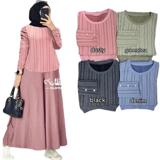 Set kulot viral kekinian / kulot 420 / baju muslim / setelan kulot / gamis wanita / pakaian muslimah