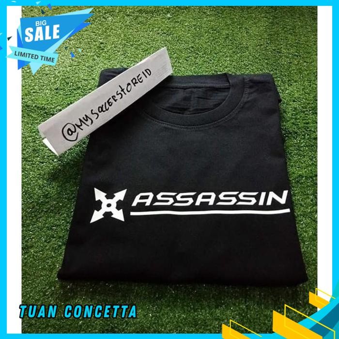 KAOS TSHIRT BAJU COMBED 30 DISTRO ASSASIN ML MOBILE LEGENDS POLOS CUSTOM GAME INDONESIA PRIA WANITA 