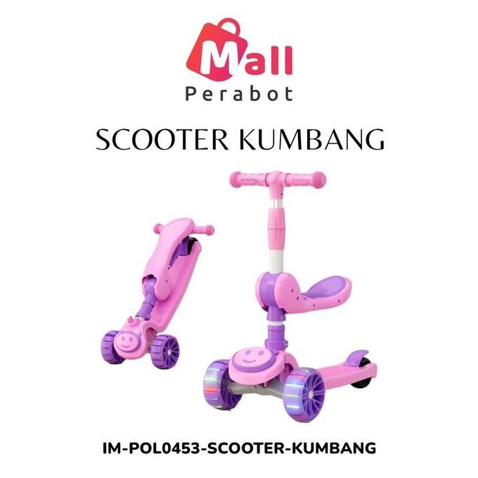 PROMO DISKON - Mall Perabot SNI | Scooter Sepeda Duduk | Mainan Anak Skuter Otoped 3 Roda 2in1 | Ada
