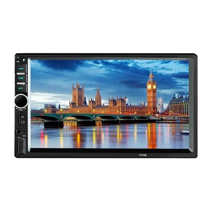 TERMURAH - Head Unit Double Din MP5 7 inch 7018B Audio Mobil Mirrorlink Bluetooth Touchscreen Full G