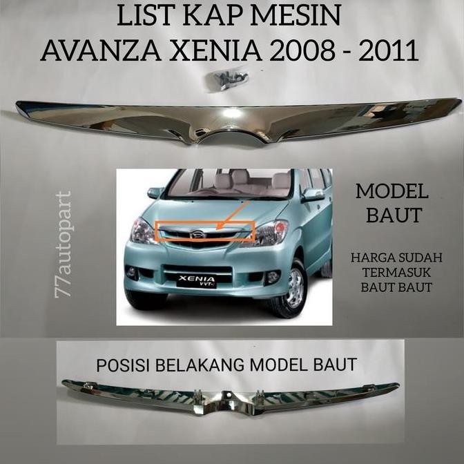 TERMURAH - List kap mesin avanza xenia 2008 2009 2010 2011