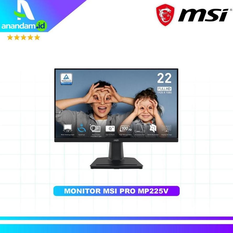 NEW Monitor MSI PRO MP225V - Full HD 22" Inch - Monitor MSI 22"