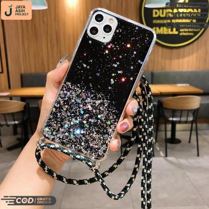 Diskon Xiaomi Xiaomi 11/11 Lite/Mi8 Lite/Mi10T Pro/Pocophone X3 Case Tali Nagita Gliter Lanyard Gant