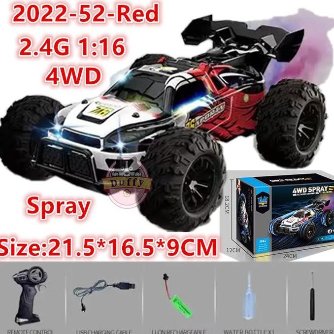 DB158 }} Duffy toys Mainan Mobil Remote Control Off-Road Besar / 4WD Powerful Alloy Off-Road Car Mai