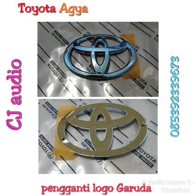PROMO DISKON - emblem agya-emblem logo Toyota Agya depan-original