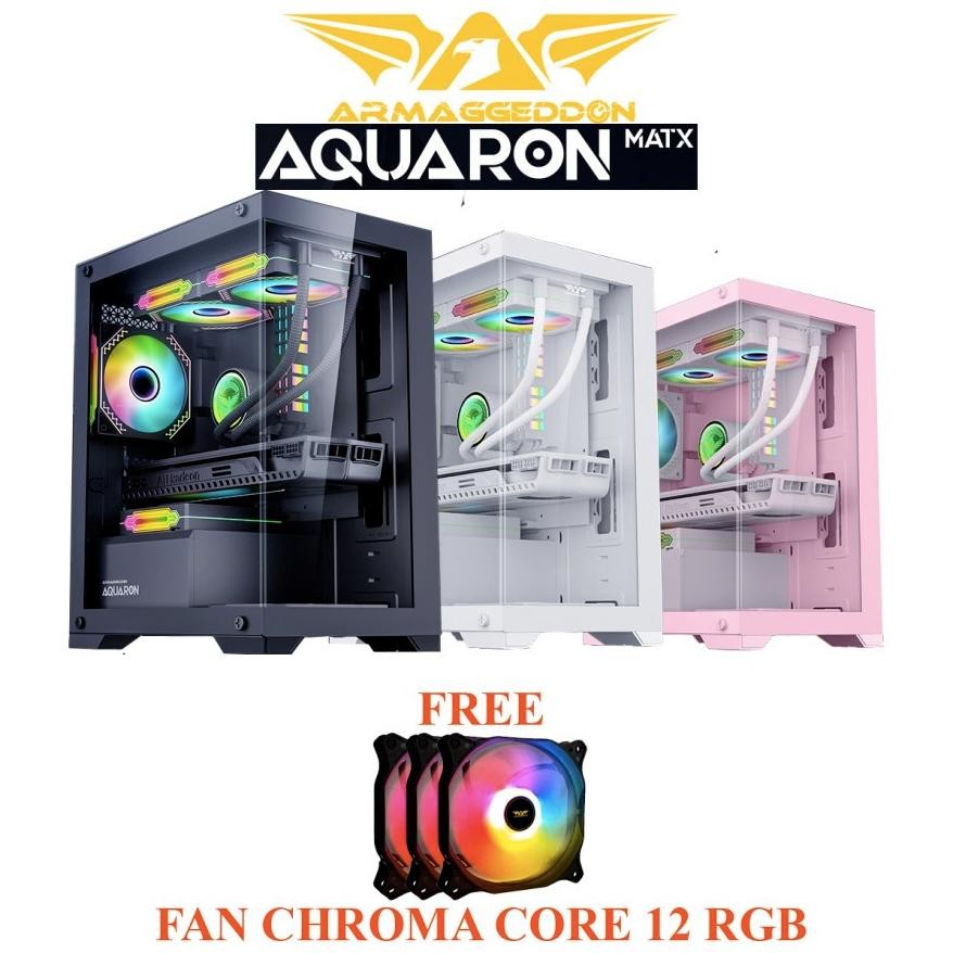 NEW Armaggeddon Casing Pc Gaming Aquaron M-Atx