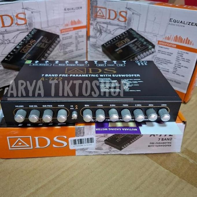 TERLARIS - Pream Parametrik ADS-AD 7BAND  Parametrik  Pream EQualizer 7BAND High Quality Equalizer A