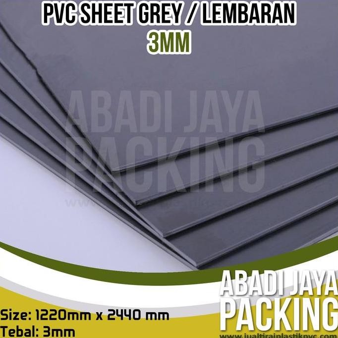 Terbaik Pvc Sheet Grey 3Mm / Pvc Abu Abu Lembaran 3Mm 100% Ori