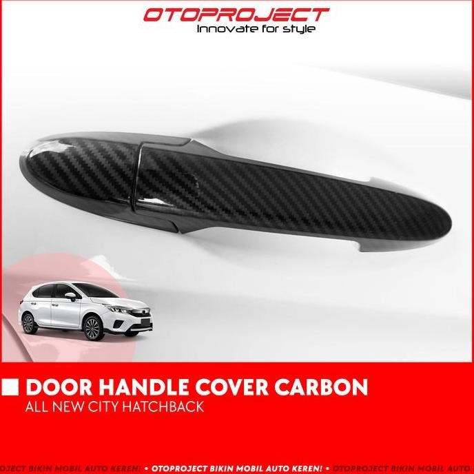 NEW - Otoproject - Door Handle Cover A.N City Hatchback Carbon | Cover Gagang Pintu City Hatchback