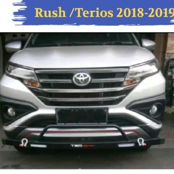 towing depan arb new rush dengan lampu tanduk depan arb besi