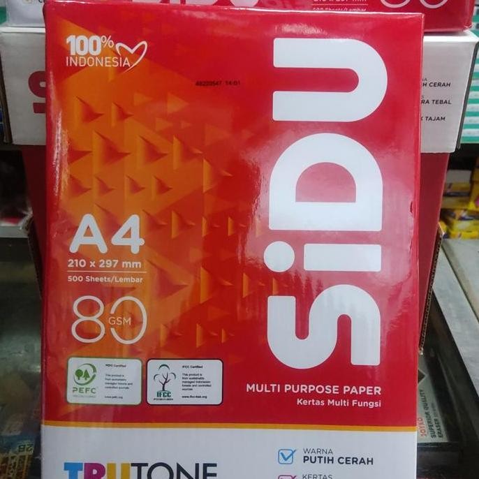 Terbaik Paket A4 80 Gr Paper One 60 Rim 100% Ori