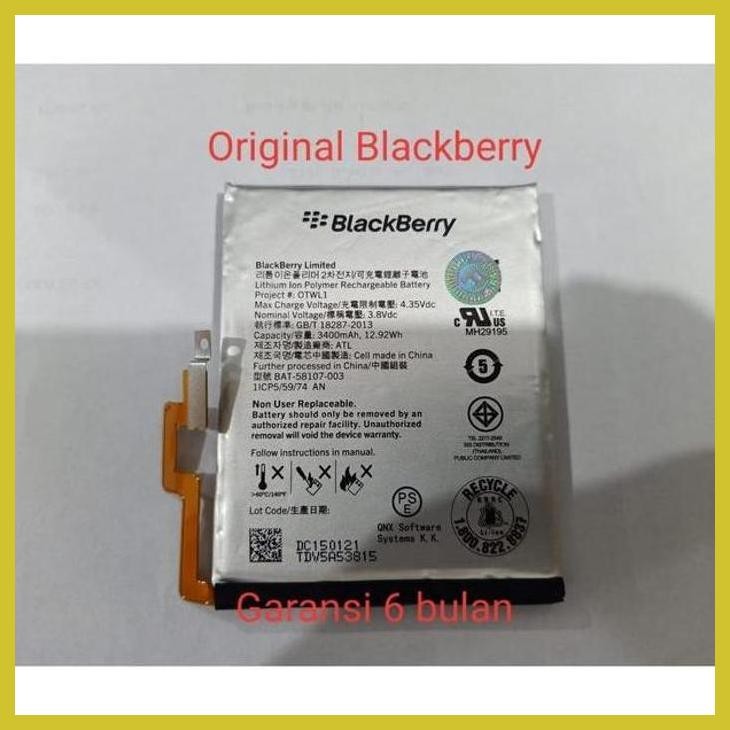 COD BATERAI BATRE PASSORT BLACKBERRY BAT-58107-003 PASSPORT ORIGINAL PRIVASI AMAN